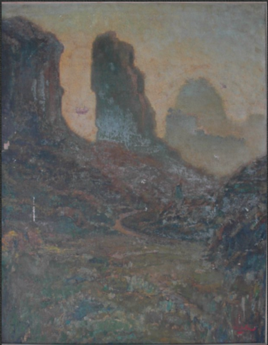 Oil on canvas - Before conservation - Active fungus